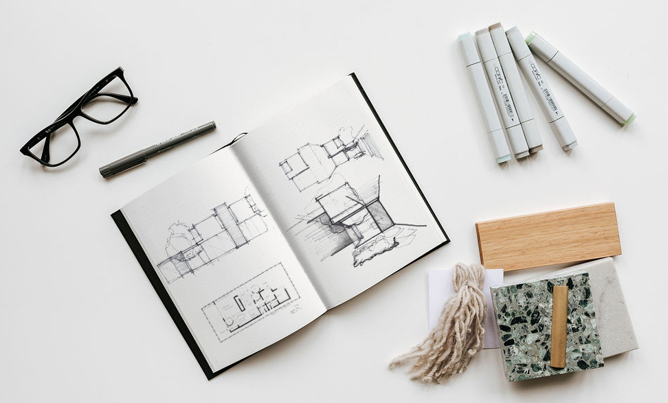 Maike-Design_Multigenerational home sketch Maike Design multigenerational home design sketch book